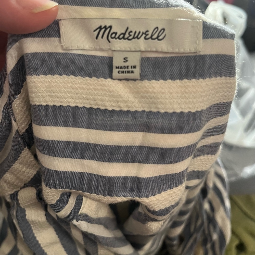 Madewell Plaza Striped Button Down Shirt - Picture 6 of 7